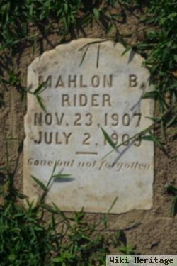 Mahlon B. Rider