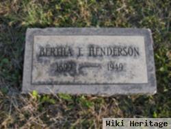 Bertha F Henderson