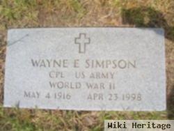 Wayne E Simpson