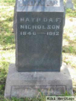 Matilda F Nicholson