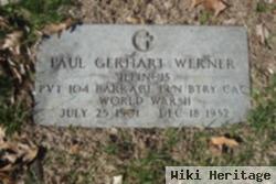 Paul Gerhart Werner