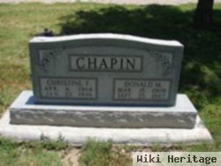 Donald M Chapin