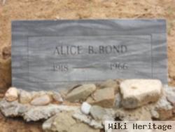 Alice B Bond