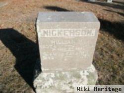 William H Nickerson