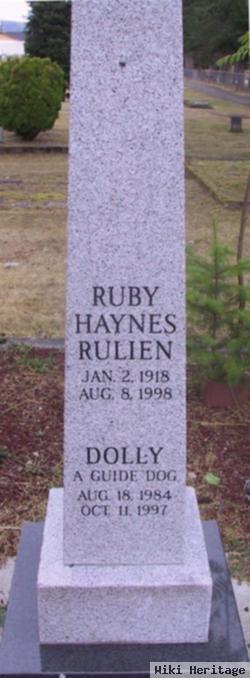 Ruby O Haynes Rulien