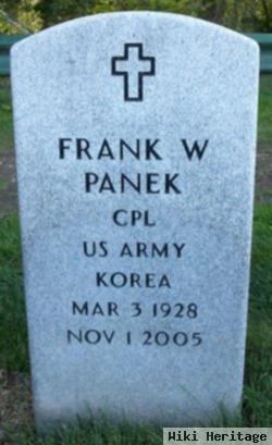 Frank W Panek