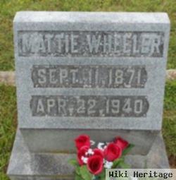 Martha Frances "mattie" Clark Wheeler