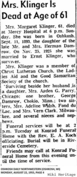 Margaret Damrow Klinger