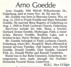 Arno F Goedde