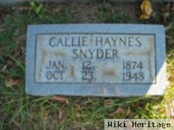 Callie Haynes Snyder