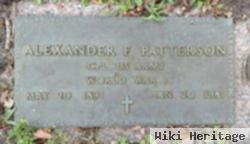 Alexander F Patterson