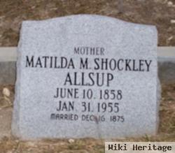 Matilda M Shockley Allsup