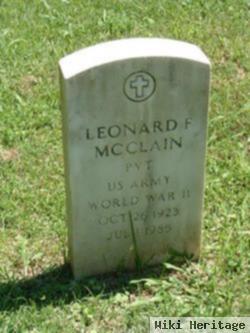 Pvt Leonard F. Mcclain