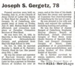 Joseph S. Gergetz