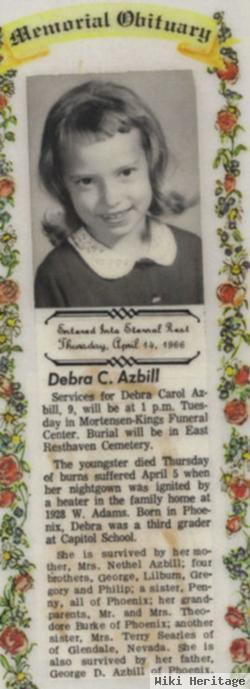 Debra Carol "debi" Azbill