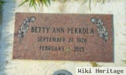 Betty Ann Pekkola