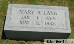 Mary A. Finney Lang