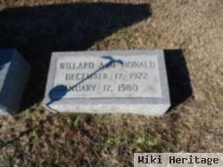 Willard A Mcdonald