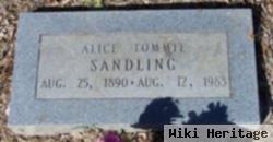 Alice Tommie Pendarvis Sandling