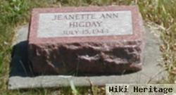 Jeanette Ann Higday