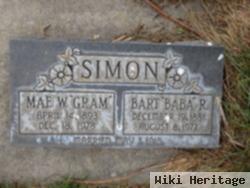 Mae W. "gram" Poler Simon