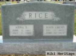 Anna Eliza "annie" Brumley Rice