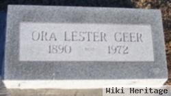 Ora Lester Geer