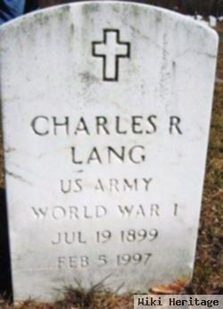 Charles R Lang