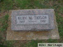 Ruby M Taylor