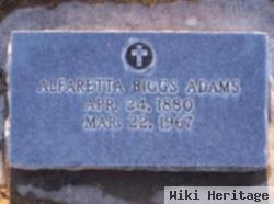 Alfaretta Biggs Adams