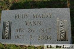 Ruby Mabry Vann