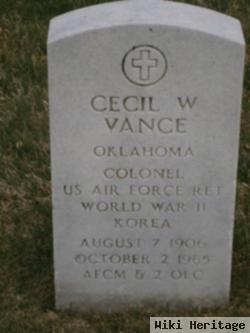 Col Cecil William Vance