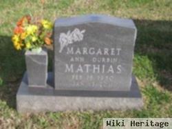 Margaret Ann Durbin Mathias