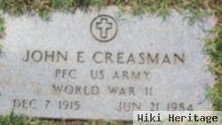 John E Creasman