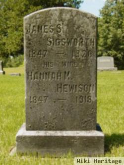 Hannah M. Hewison Sigsworth