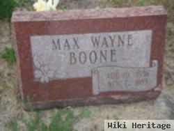 Max Wayne Boone