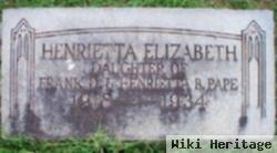 Henrietta Elizabeth Pape