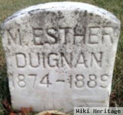 M. Esther Duignan