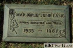 Marjorie June Lang