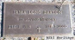 Irma Long Barton