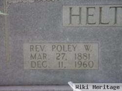 Rev Poley W. Helton