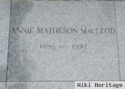 Annie Matheson Macleod