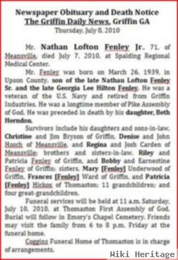 Nathan Lofton Fenley