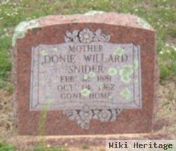 Donie Kimes Willard Snider