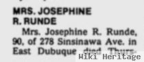 Josephine R. "josie" Kluck Runde