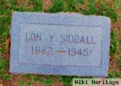 Alonzo Yancy "lon" Siddall