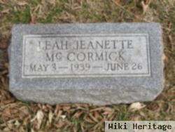 Leah Jeanette Mccormick
