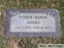 Homer Rance Adams