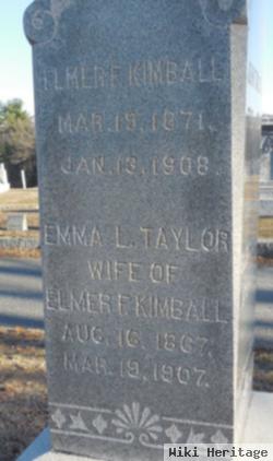 Emma L Taylor Kimball