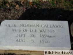 Willie Callaway Norman Watson